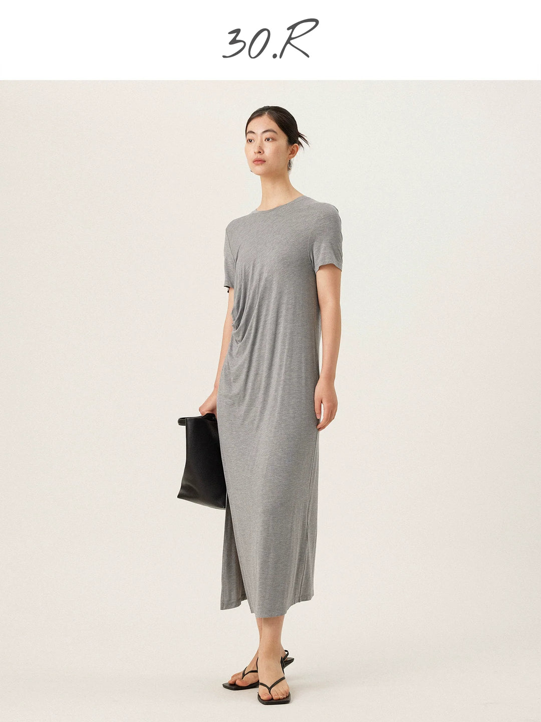 Modal Pleated T-Shirt Dress