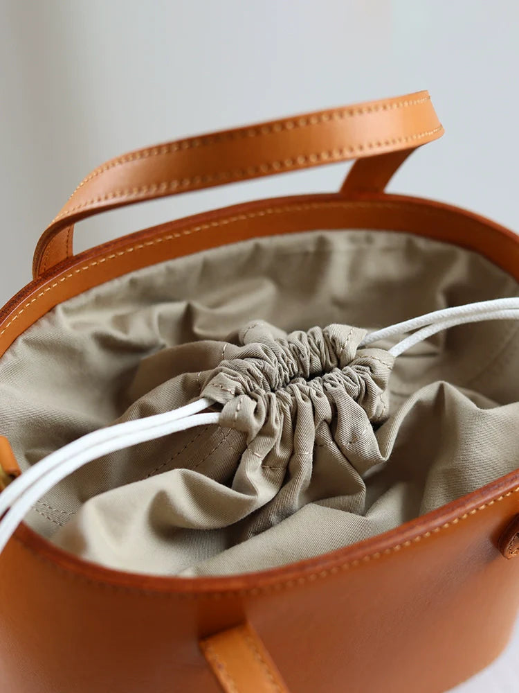 Sunset Leather Bucket Bag