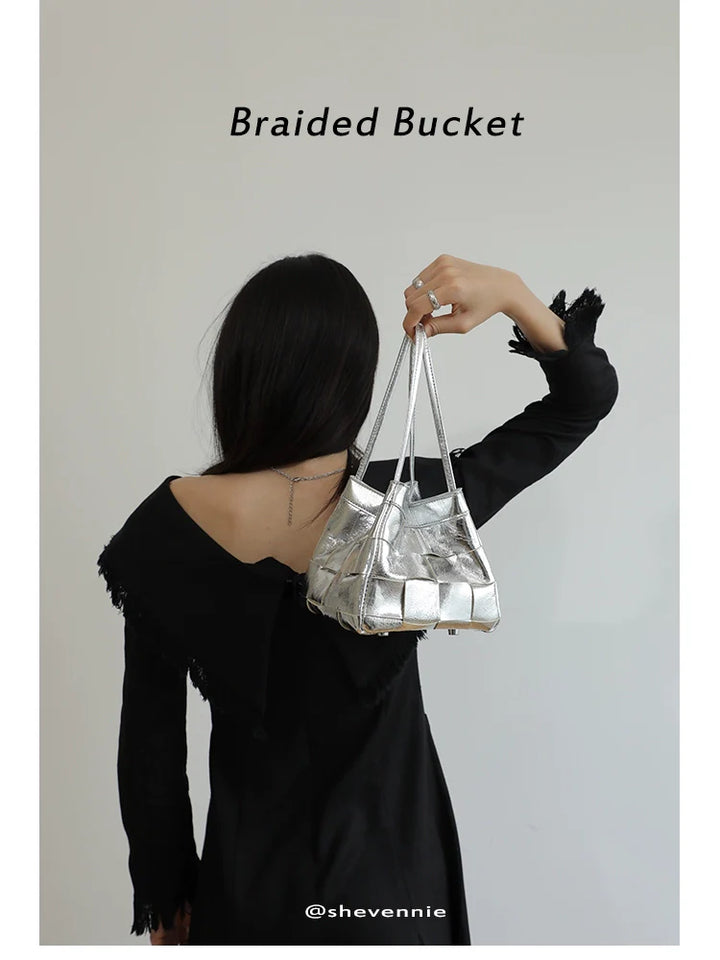 Woven Bucket Bag