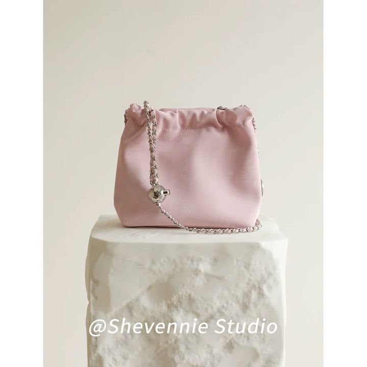 Silk Chain Shoulder Bag