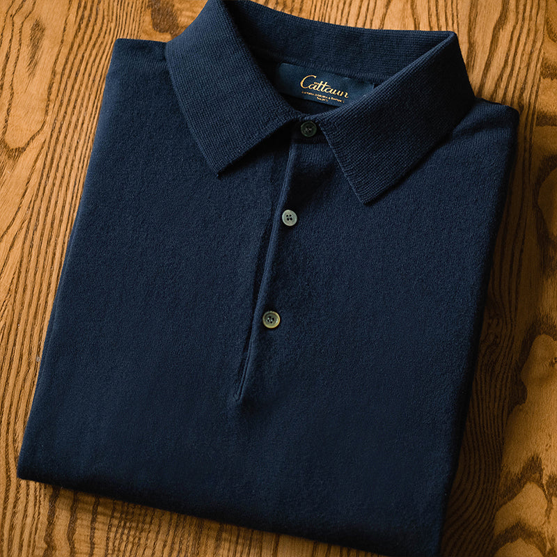 Cashmere Cotton Polo