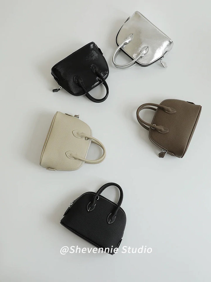 Shell Mini Leather Bag