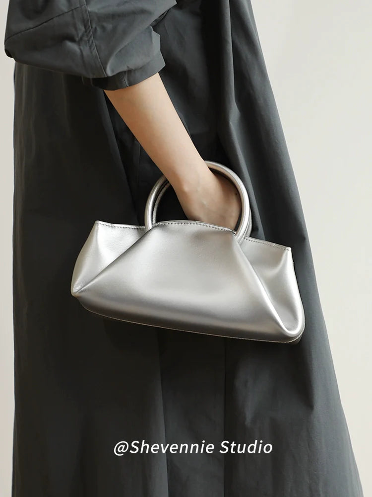 Wrinkled Leather Tote