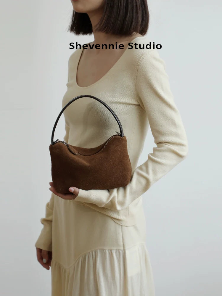 Suede Classic Shoulder Tote