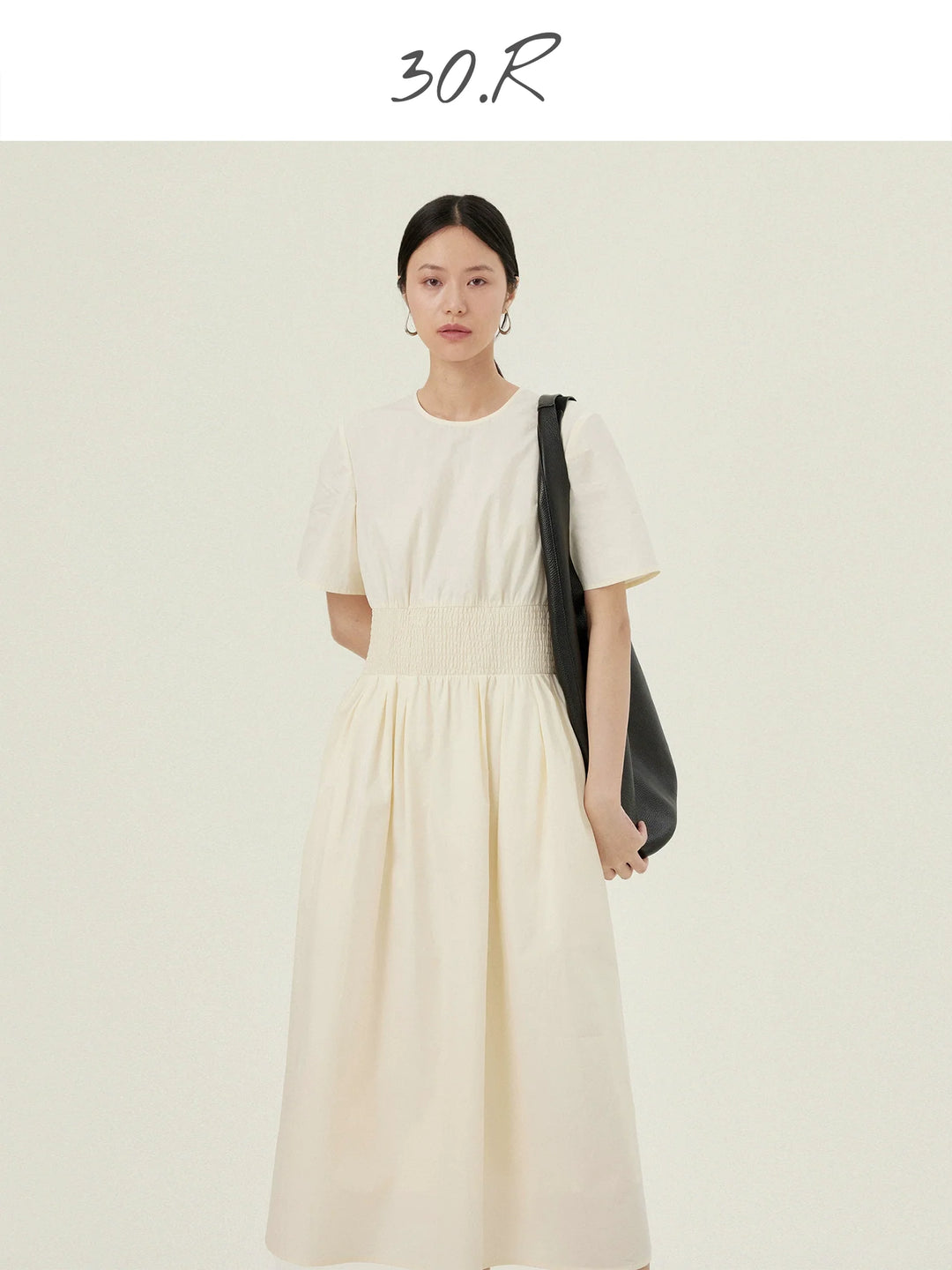 A-Line Cotton Midi Dress