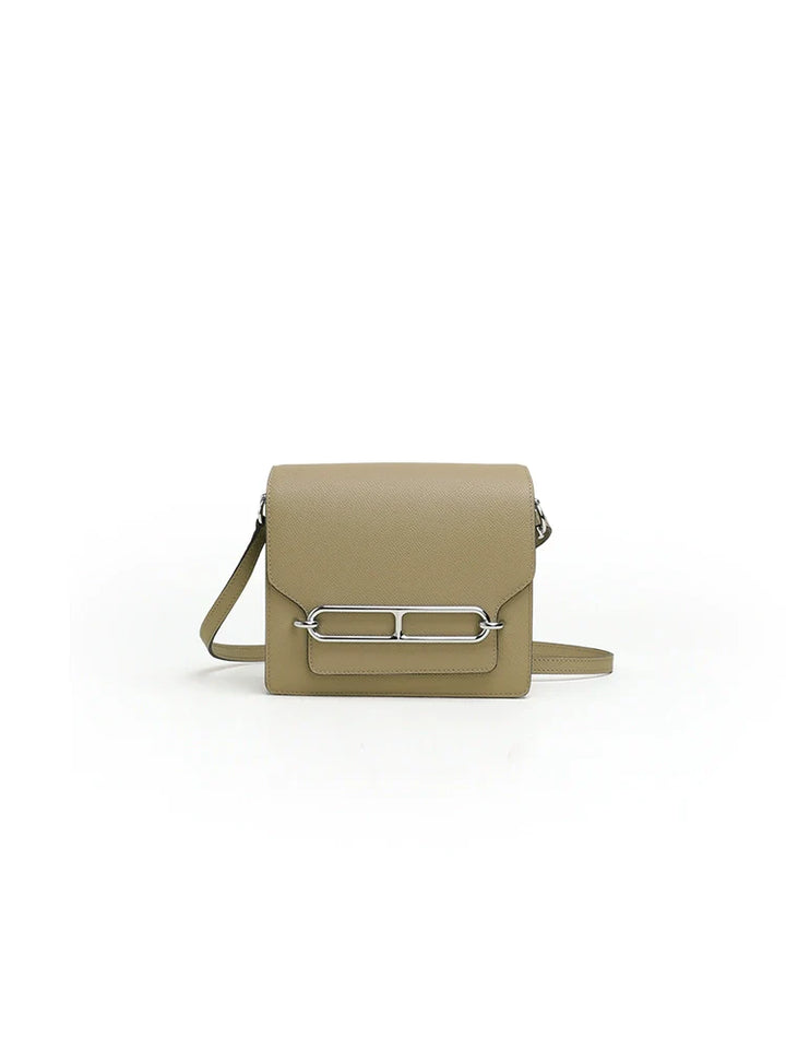 Leather Square Shoulder Bag