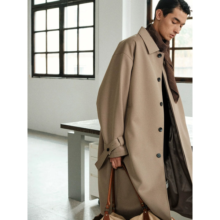 Wool Twill Trench Coat