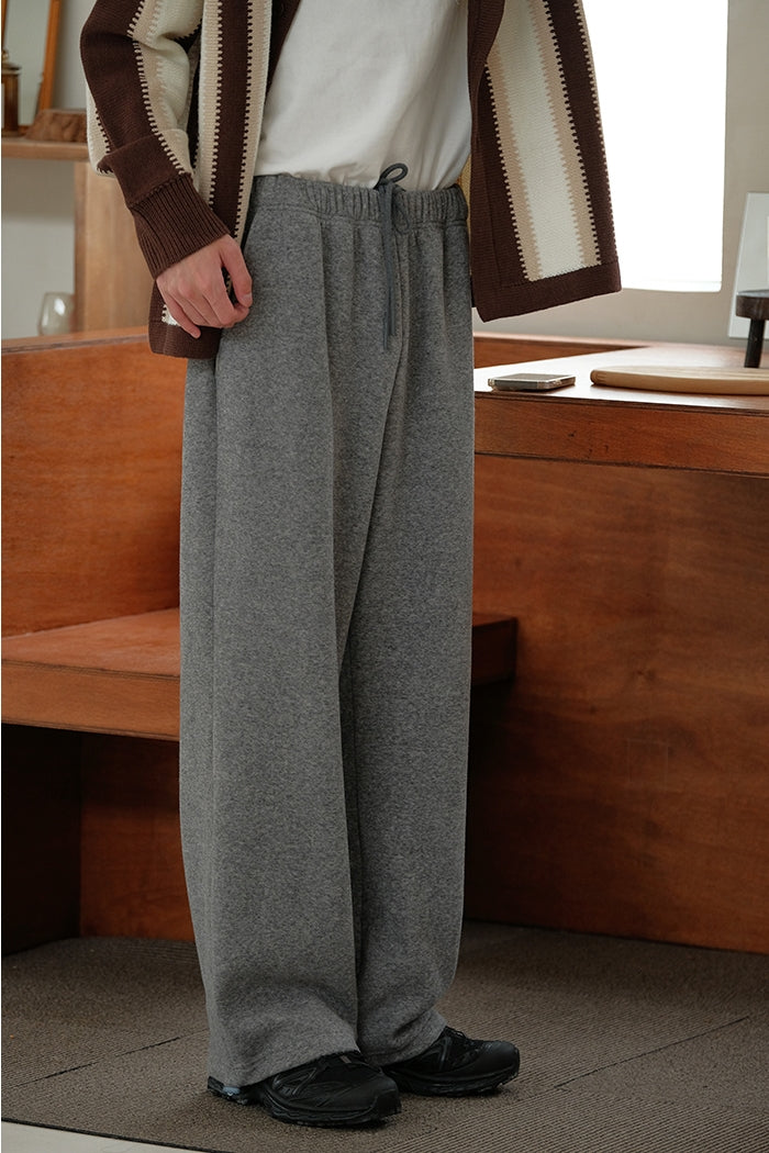 Soft Velvet Drawstring Trousers