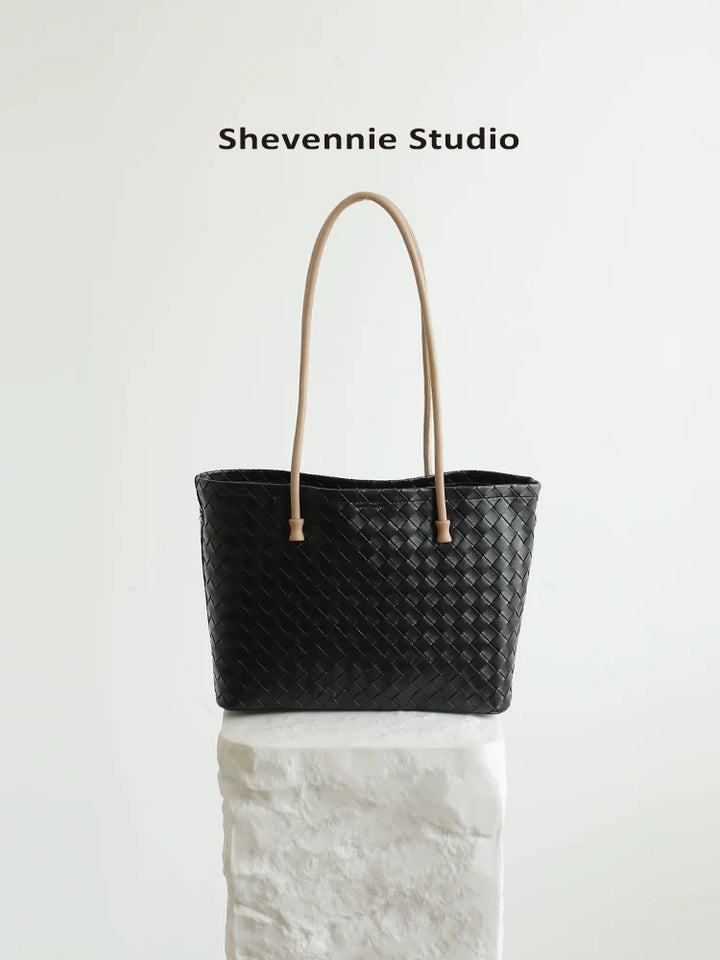 Sienna Woven Leather Tote