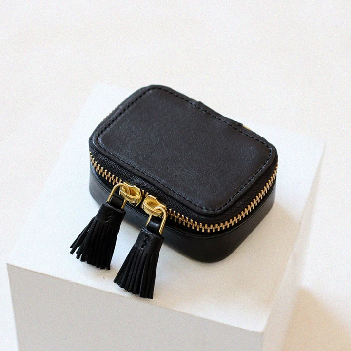 Leather Tassel Cosmetic Case