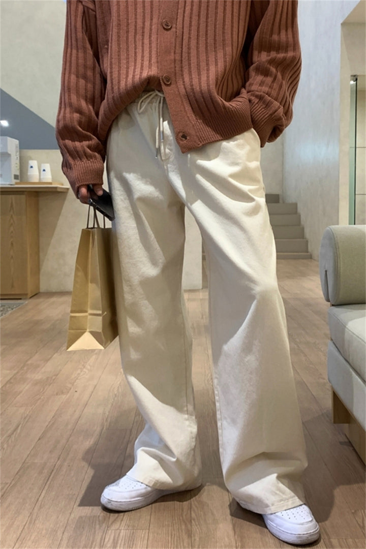 Elastic Drawstring Trousers