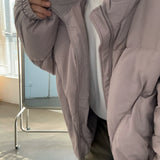 Irregular Shape Embossed Down Jacket - Korean Winter Style, Men's Solid Warmth in Simplicity