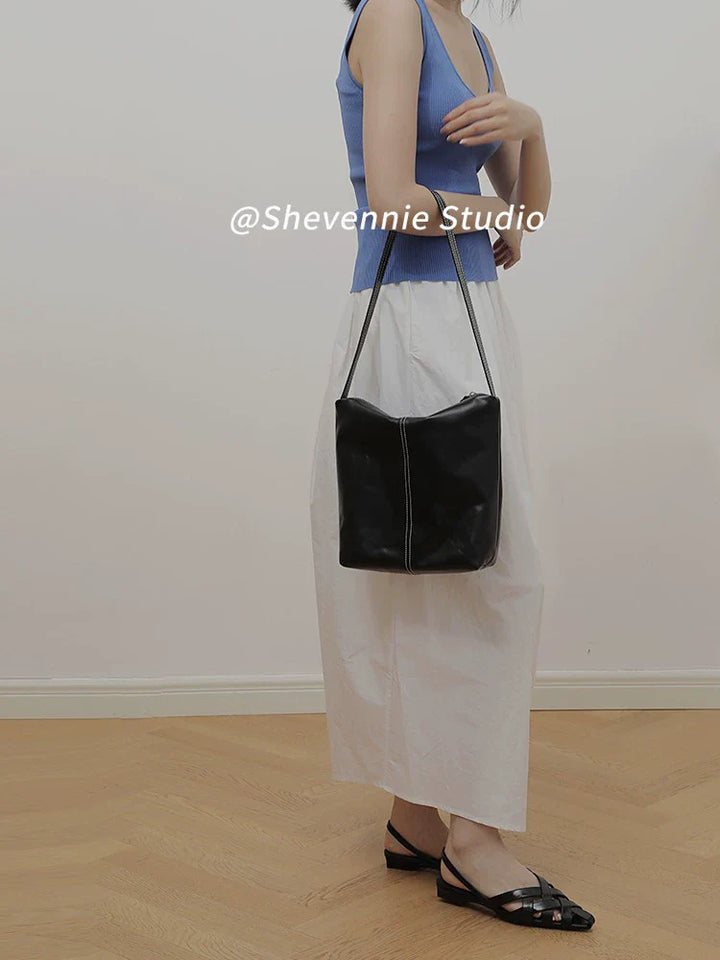 Waxed Leather Tote