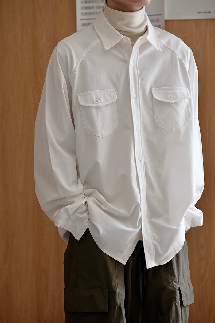 Multi-Pocket Long-Sleeved Shirt