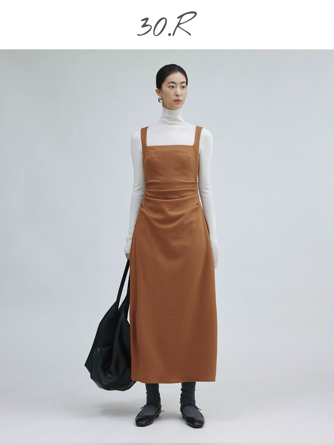 Wool Midi Sleeveless Dress