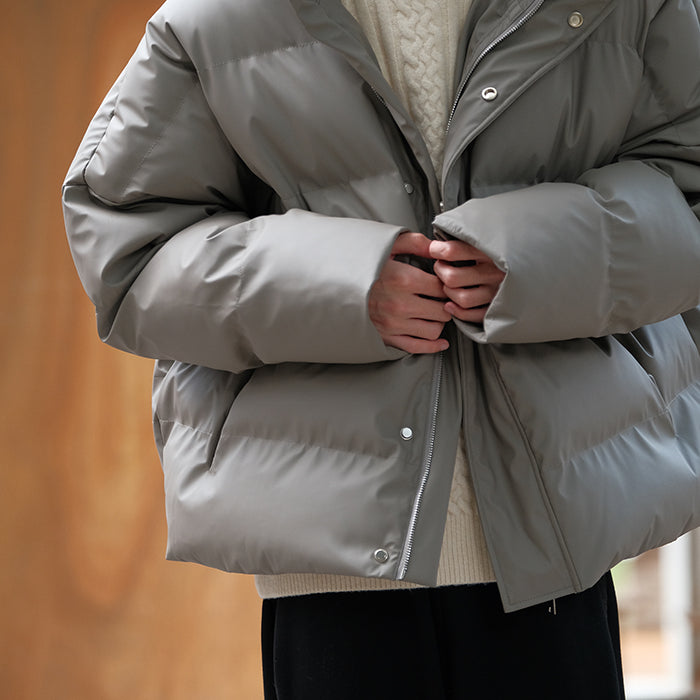 Winter Waterproof Matte Leather Short Jacket for Men
