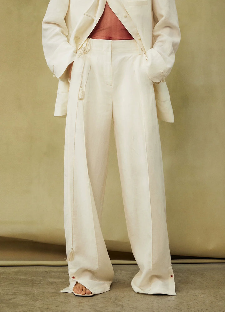 Serene Linen Silk Suit