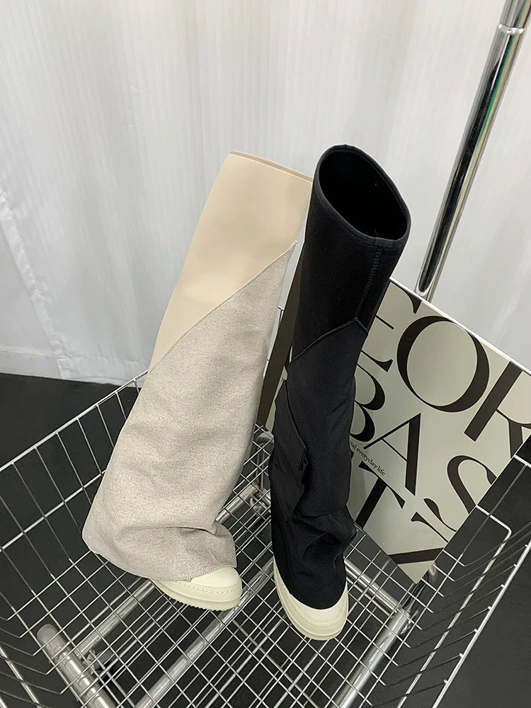 Microfiber Over-the-Knee Boots