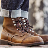 Men's Retro Crazy Horse Leather Boots