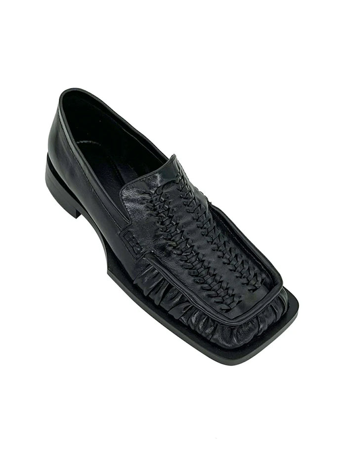 Sleek Woven Loafers