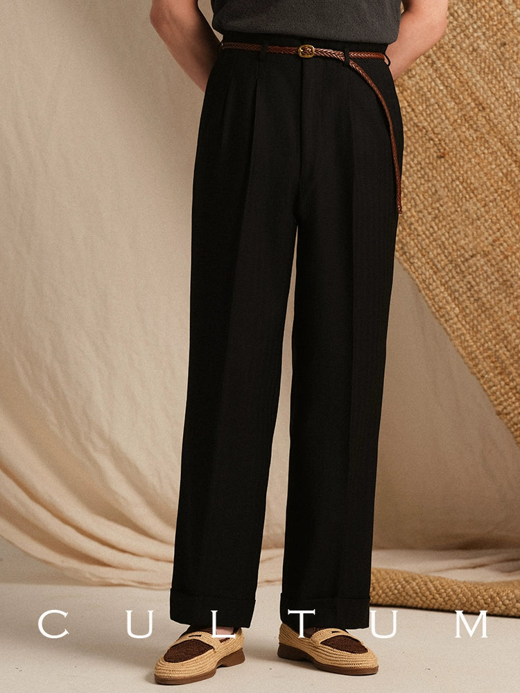 Wool Vintage Hollywood Trousers