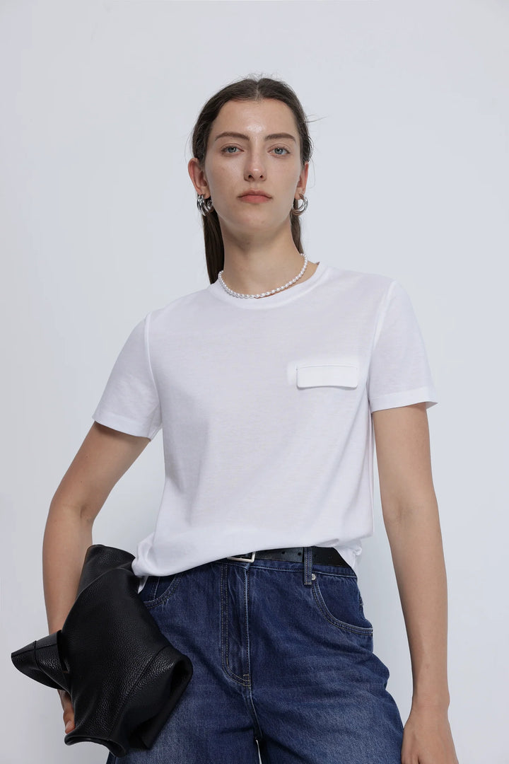 Mulberry Silk Round Neck Tee