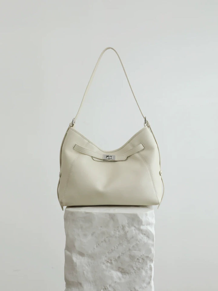 Platinum Leather Tote