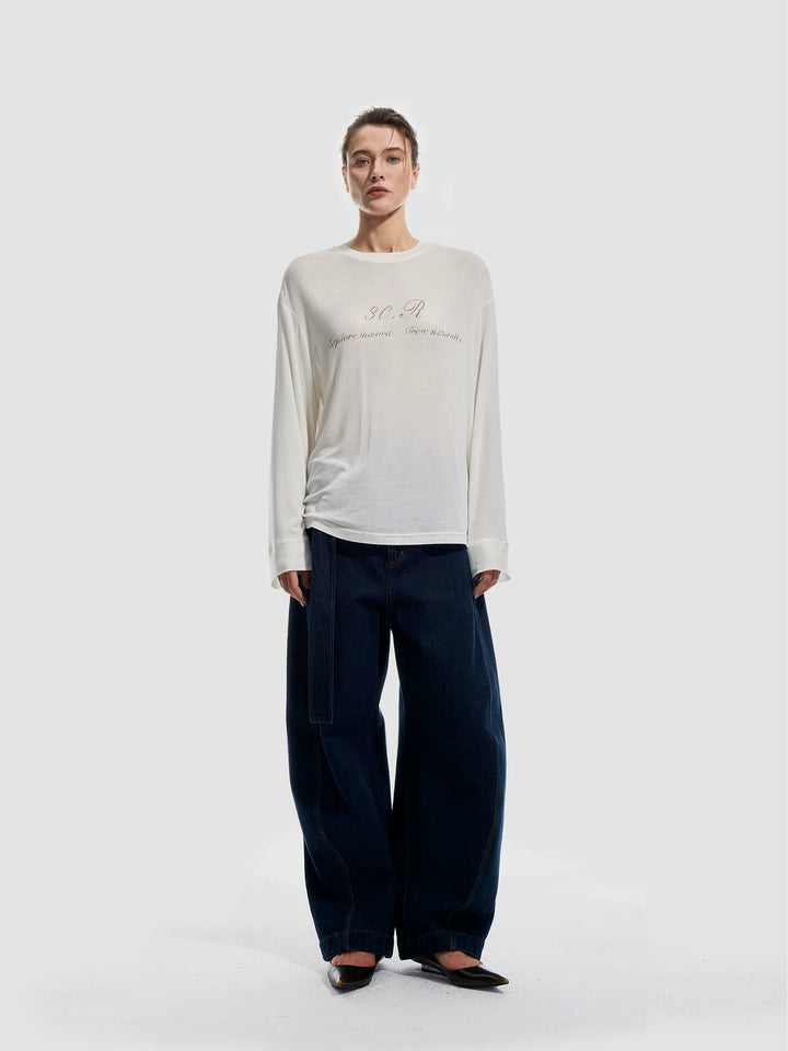 Tencel Wool Long Sleeve Tee