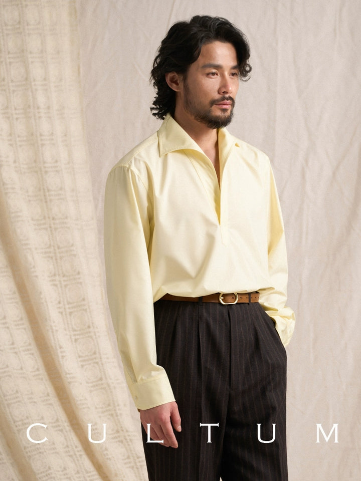 Silken Modal Half-Placket Shirt