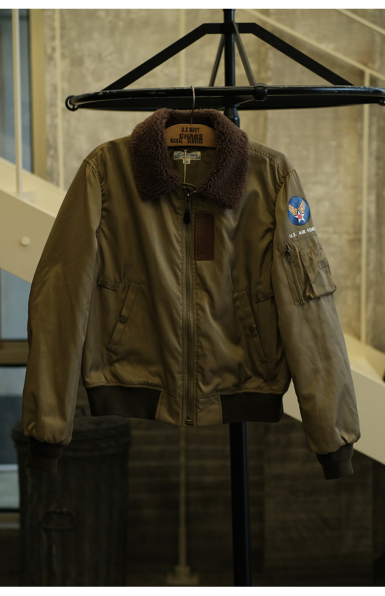 Fur Collar Flight Jacket