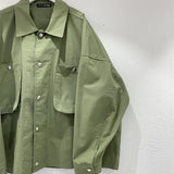 Dongdaemun Korean Streetwear Functional Wind Shirt Jacket with Large Pockets