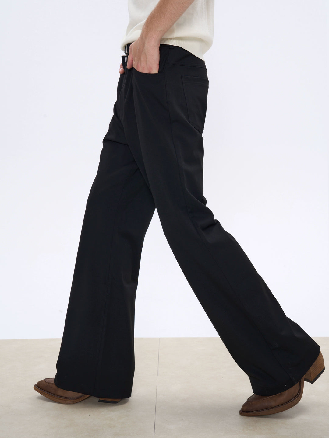 Slim Bootcut Commuter Trousers