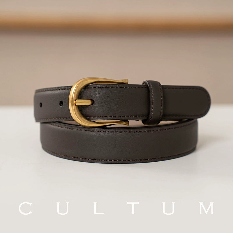 Leather Pin Buckle Belt