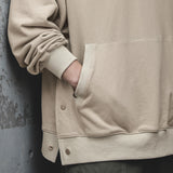 American Retro Oversize Hoodie Jacket for Men Autumn Style