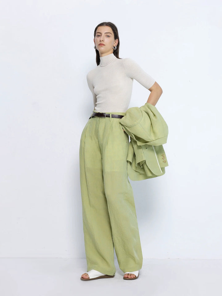 Linen Blend Trousers