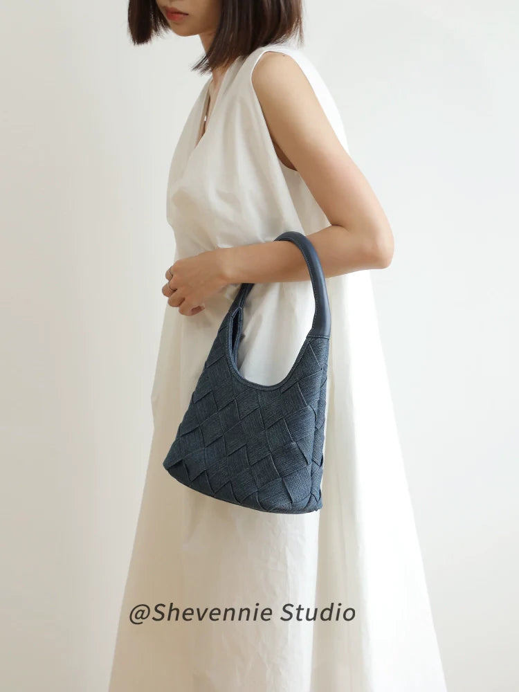 Odessa Denim Shoulder Bag