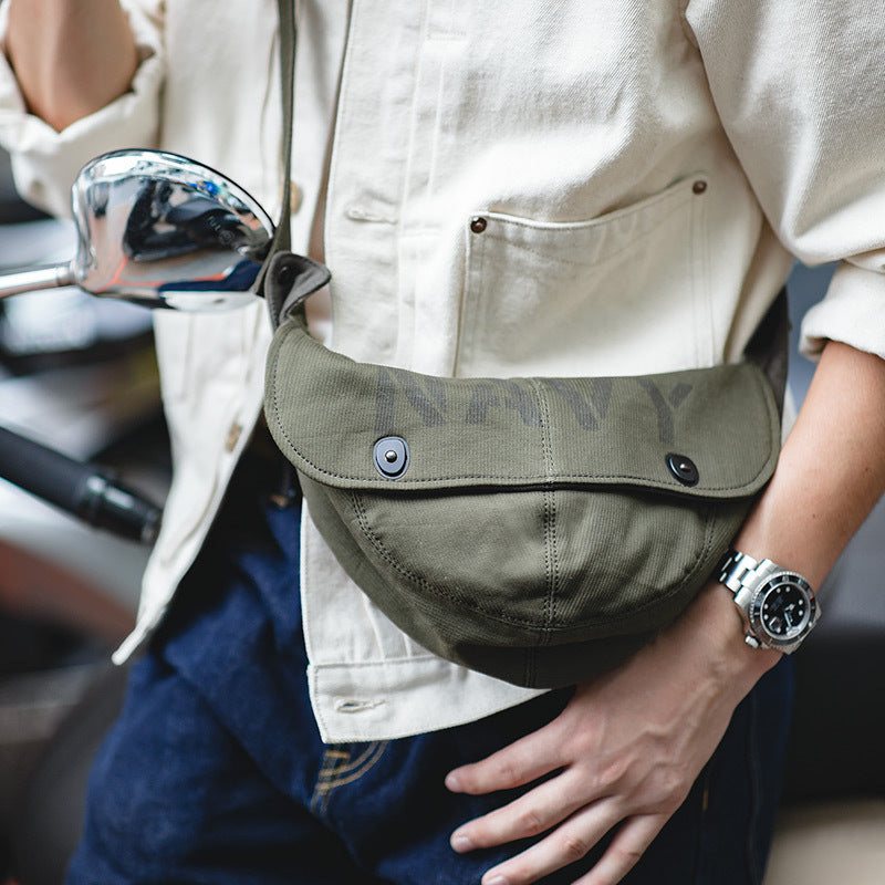 Navy Messenger Bag