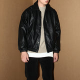 Winter Retro Plus Velvet Casual Leather Jacket
