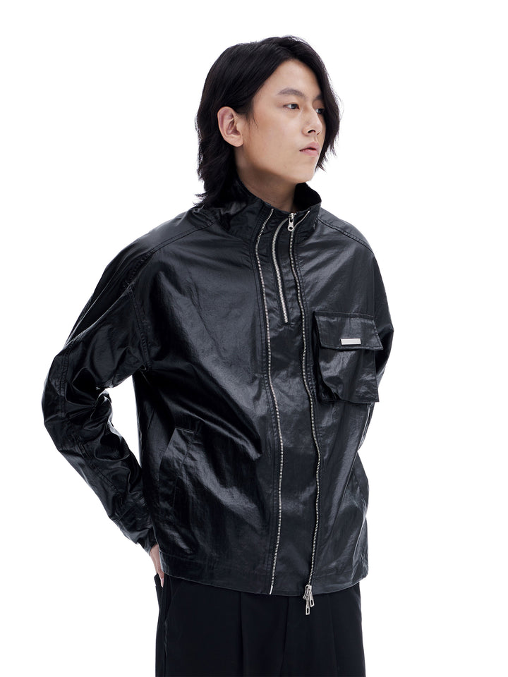 Coated Zipper Jacket