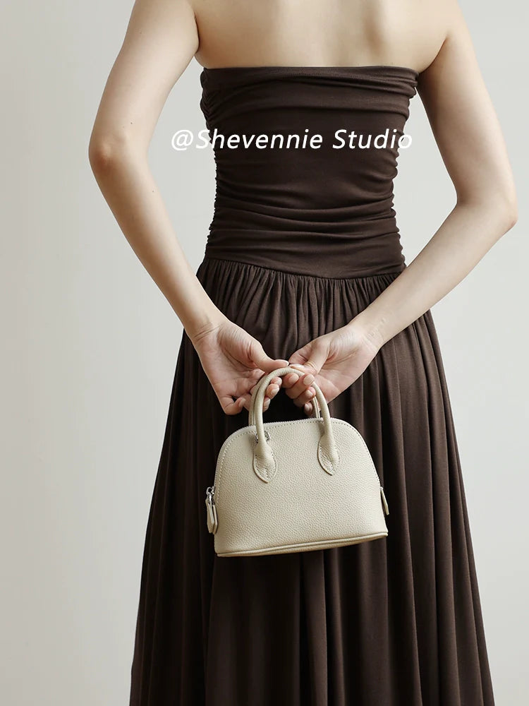 Shell Mini Leather Bag