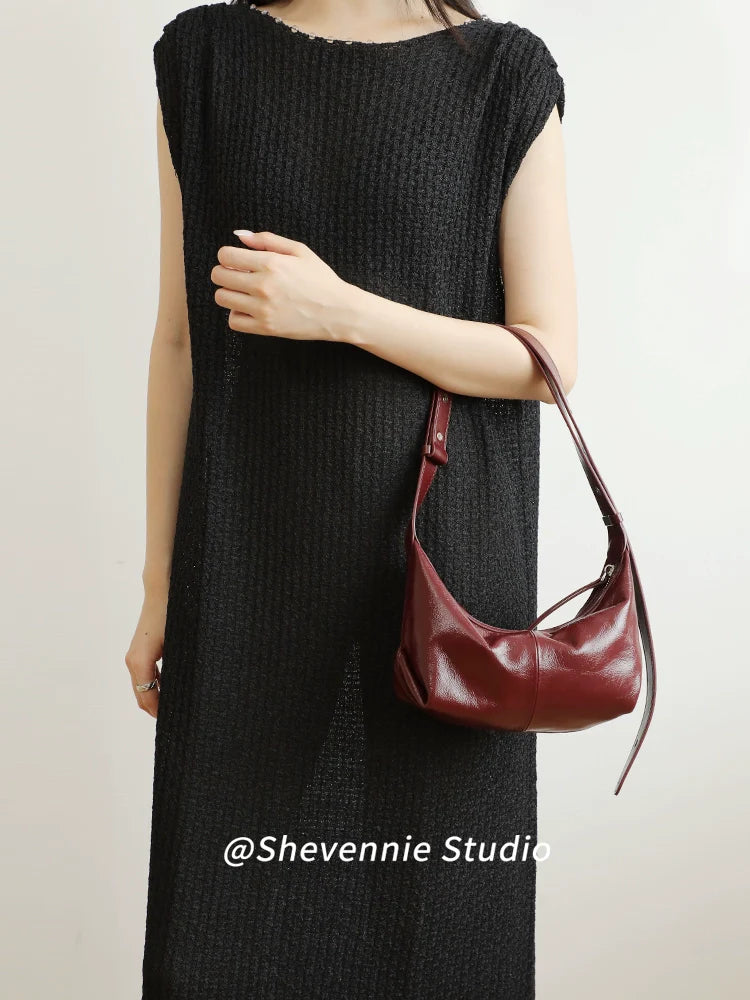 Shevennie Leather Dumpling Bag