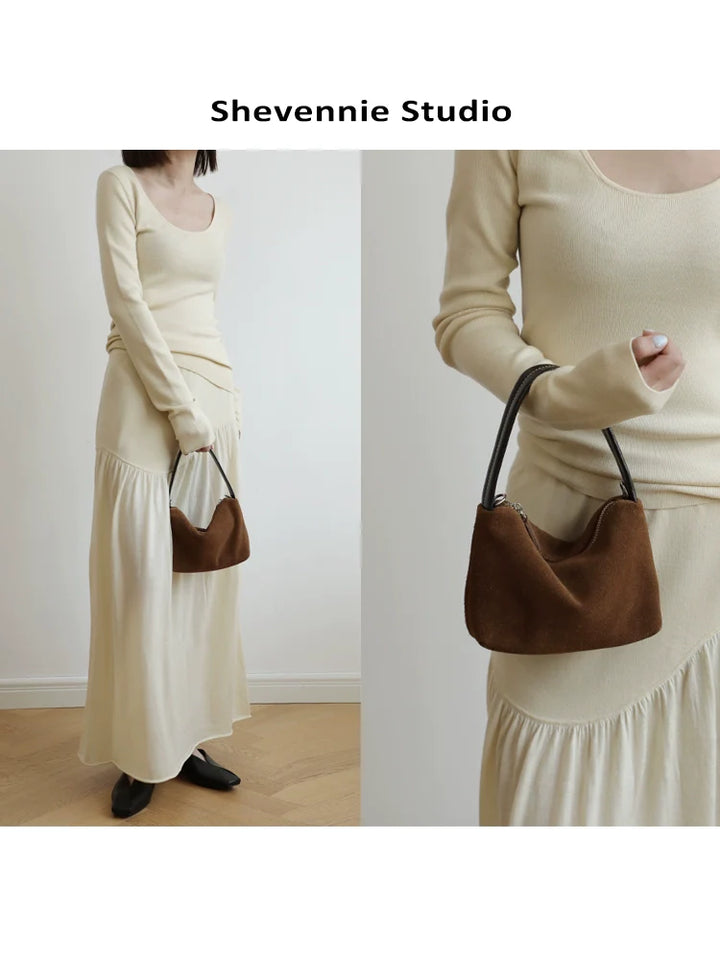 Suede Classic Shoulder Tote