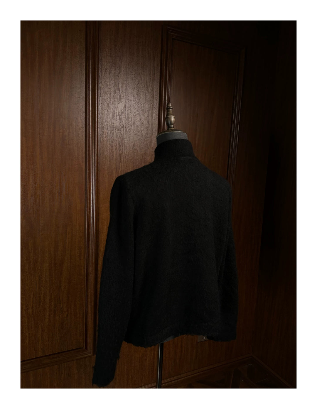 Mohair Zip-Up Sweater