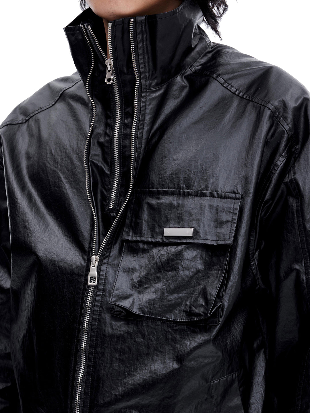 Coated Zipper Jacket