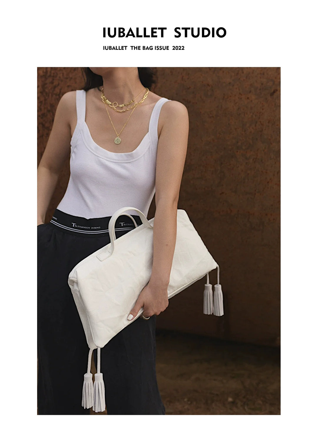 Mist Ballet Leather Bag