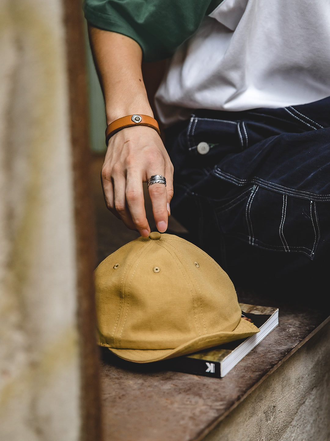 Denim Peaked Cap