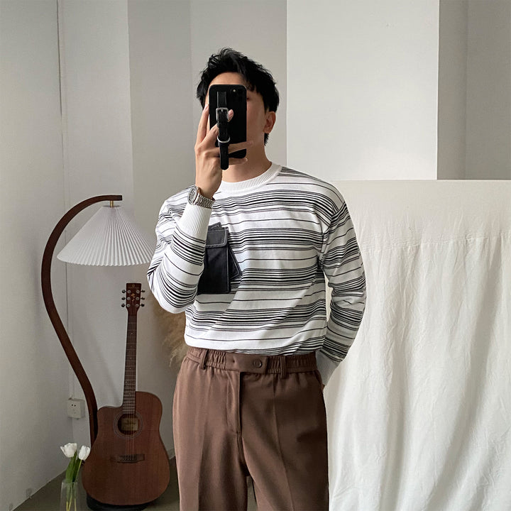 Korean Striped Sweater