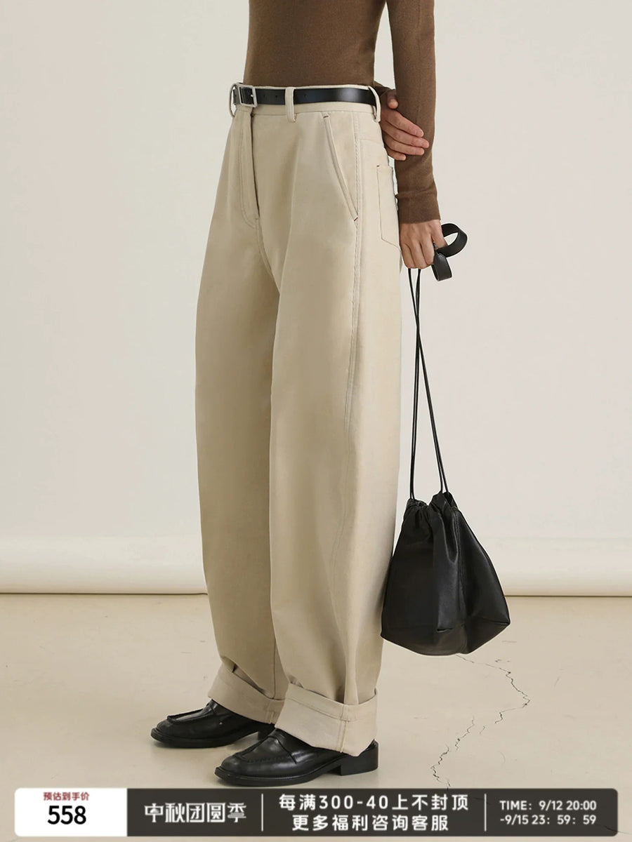 Corduroy Straight Pants