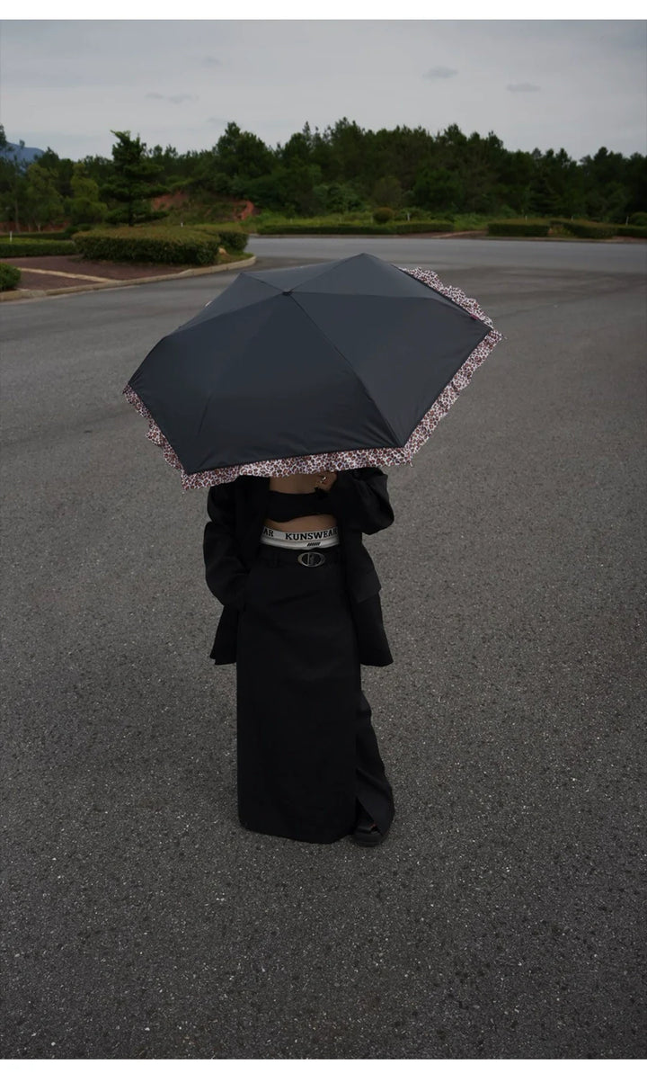 SleekBlack Vinyl Umbrella