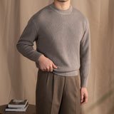 Japanese-Inspired Wool Blend Sweater - Cozy Comfort with a Touch of Casual Elegance